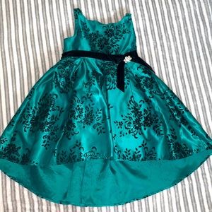 Rare Editions High Green Low Dress Size 2T